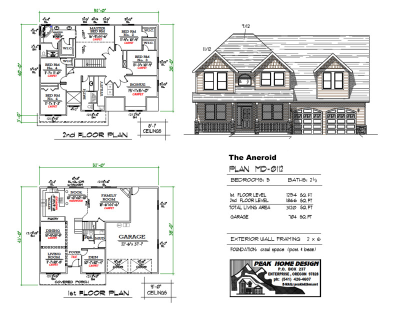 THE ANEROID - OREGON HOUSE DESIGN MD0112