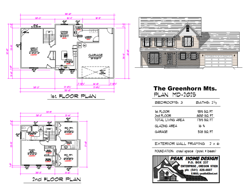 THE GREENHOUSE MTNS HOME DESIGN MD2025