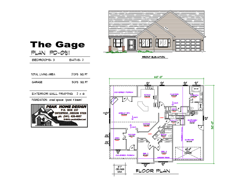 THE GAGE OREGON HOUSE DESIGN PD0911