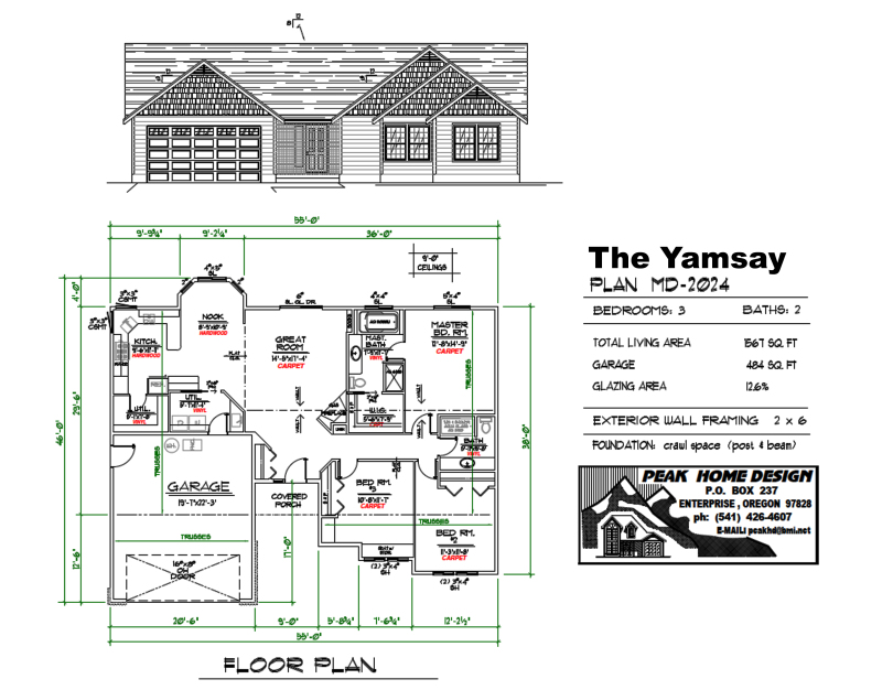 THE YAMSAY OREGON HOUSE DESIGN MD2024