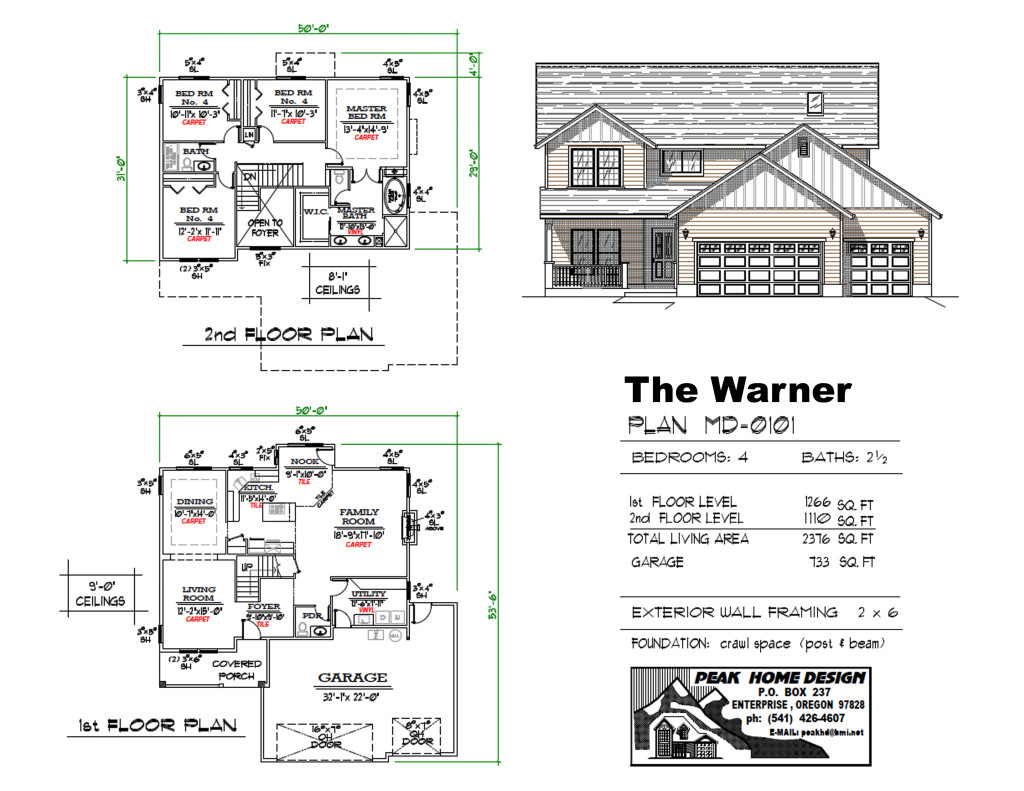 The Warner Oregon House Design MD0101